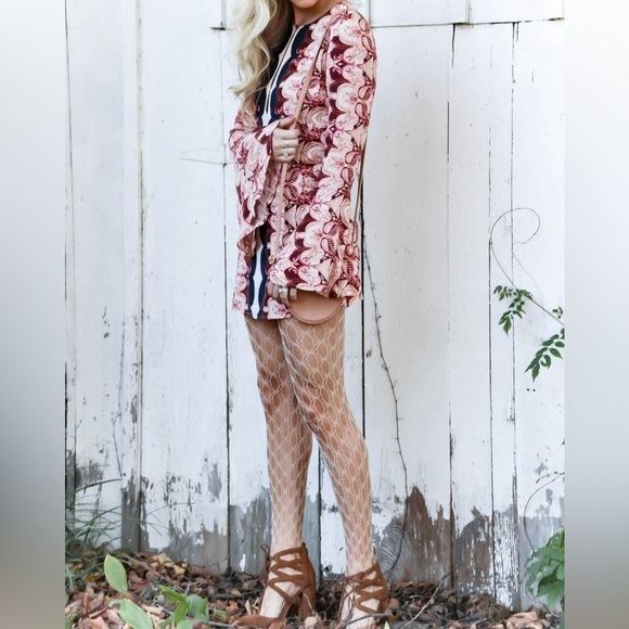 Free People Ossie Vibes Mini Dress in Ivory size 6 - Picture 7 of 16